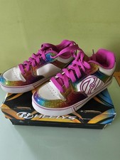 Heelys White/Rainbow/Hot Pink Shoes Size 4
