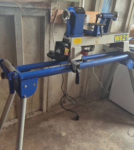 Wood turning lathe - wood, stand