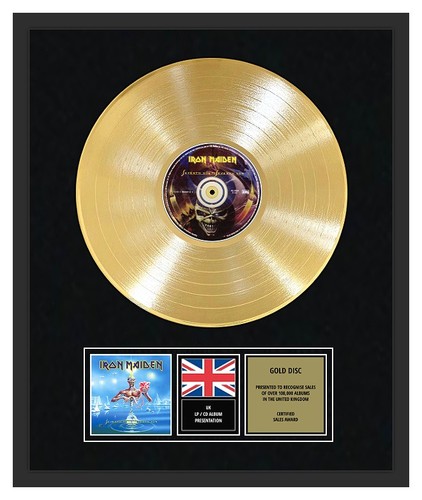 Iron maiden gold disc - maiden,