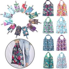 Large Reusable Shopping Bags Heavy Duty Waterproof Foldable Tote Pocket Bags UK