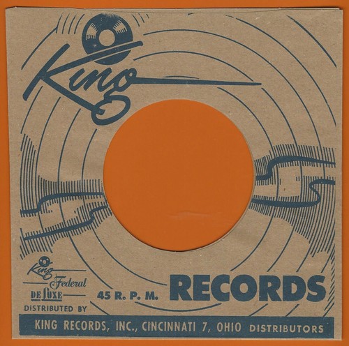 King records - records, (brown/blue)