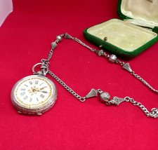 ANTIQUE STERLING SILVER POCKET