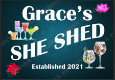 Personalised Bar Sign Woman