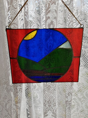 Beautiful stain glass - beautiful, panel.