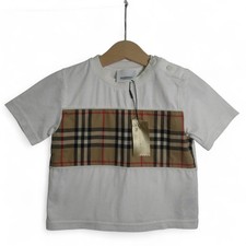 Burberry Baby T-shirt 18 Months Multicoloured Cotton Unisex Check - Preloved