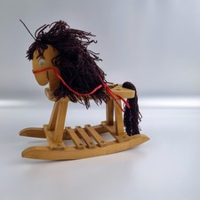 Vintage Wooden Rocking Horse