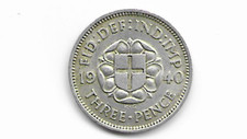 British 1940 Silver Threepence