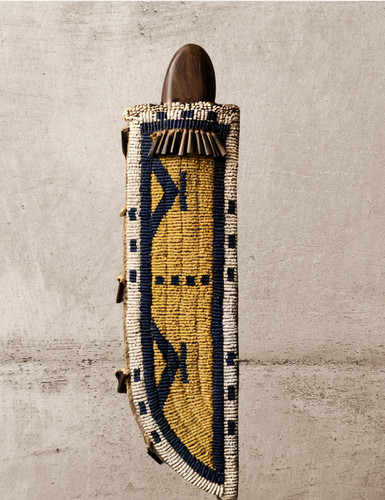 Native beaded knife covers - beaded,