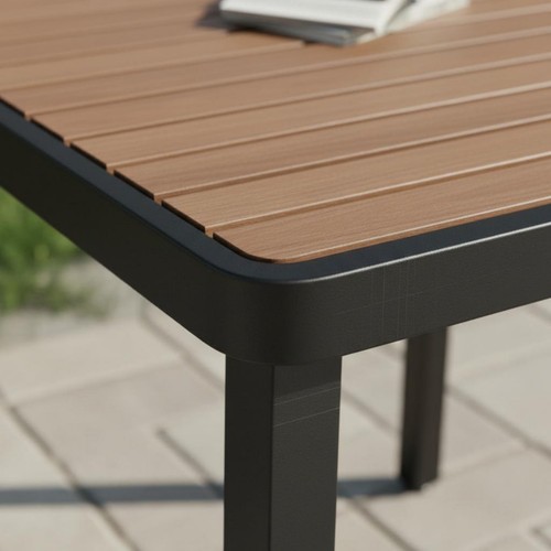 Plastic wood patio set easy - wood,