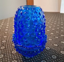 Fenton Blue Hobnail Glass