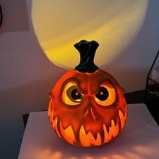 Halloween Pumpkin Led Lamp Lantern Decoration Jack-o Lantern Ghost Face Pumpkin+