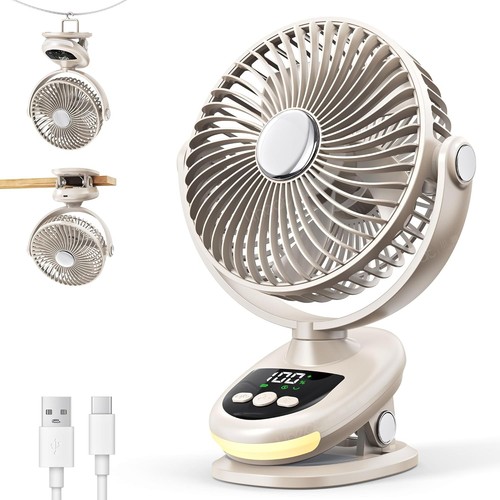 Portable clip fan - fan, rechargeable