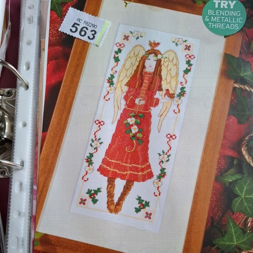 Winter angel cross stitch - cross,