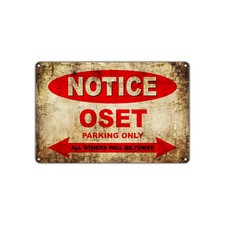 OSET Motorcycles Parking Sign