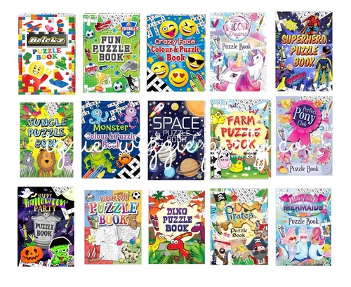 Kids puzzle books colouring - puzzle,