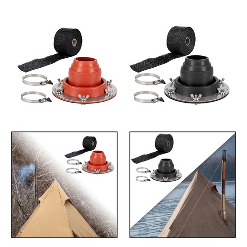Tent roof stove - roof, jack