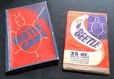 Vintage Boxed Mr. Beetle Beetle Drive Party Game & A Pack of 25 Cards in Sleeve
