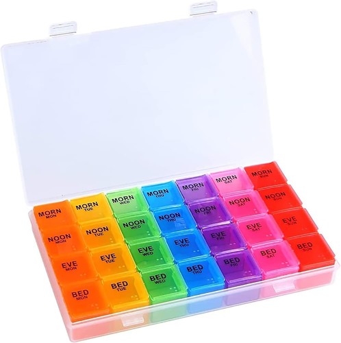 High capacity weekly pill - capacity,