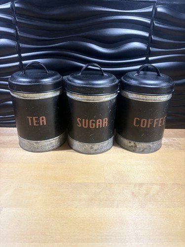 Shabby chic large canisters - large,