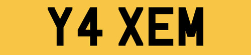 Kiss bargain number plate - em,