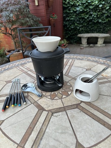 Ceramic cast iron fondue - &,