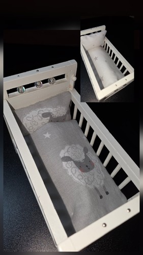 Dolls house cot - dolls,