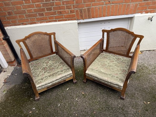 Antique bergere piece - 3-piece, suite