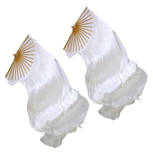Pair silk belly dance fan - dance,