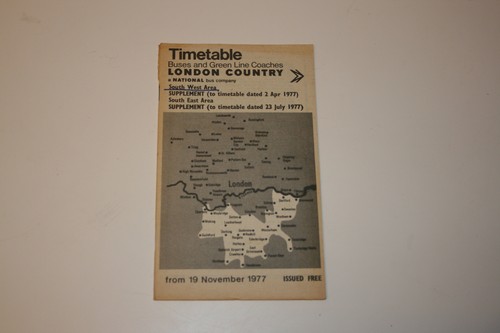Timetable london country - timetable,