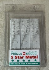 Prince August - Casting Lead Free Alternative - 5-Star Pewter Metal Ingots x 3