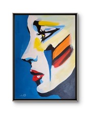 COLOURFUL PORTRAIT WOMAN 12x16