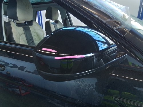 Wing mirror right black land - mirror,