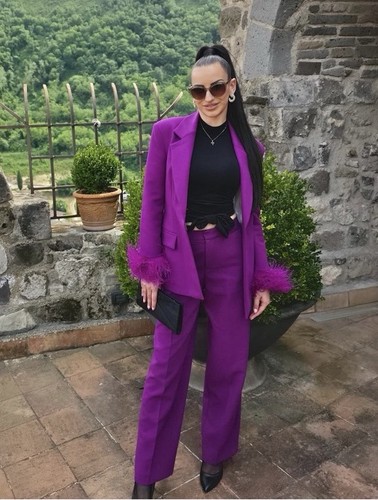 Zara blazer with feather - blazer, cuffs