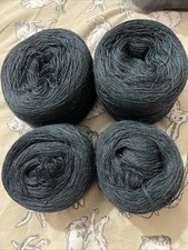 Turquoise Blue 100% Merino Wool Laceweight Yarn Knitting And Crochet ￼