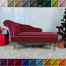 Wine Stripe Chaise Lounge Sofa Accent Arm Chair Bedroom Hallway 