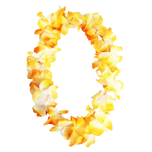Orange hawaiian lei garland - orange,