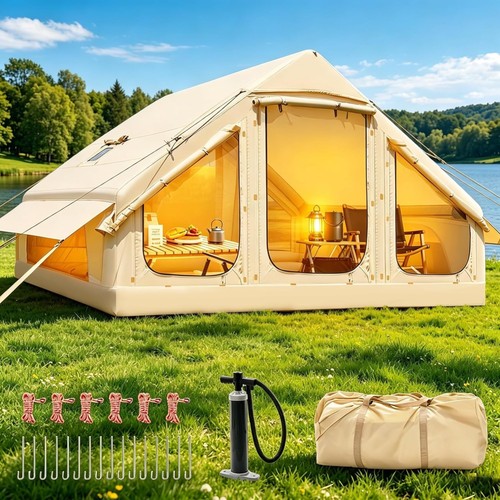 Luxury inflatable camping tent - luxury,