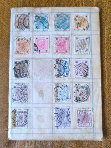 Old vintage stamp album 20 - old,