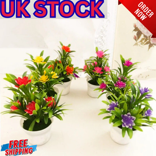 Artificial flowers potted fake - artificial,