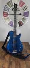 Bass Guitar - Overhead Electric Blue Purple Color-Shift Travel Bass Guitar – OEB