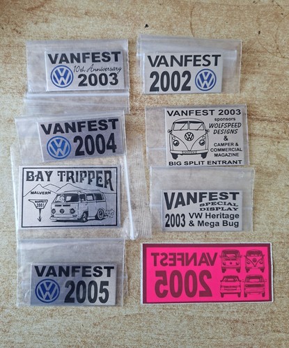 Vanfest dashboard plaques - dashboard,