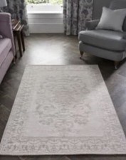 BNWT Laura Ashley Timeless Elegance Josette Dove Grey Rug  Large 120x180cm