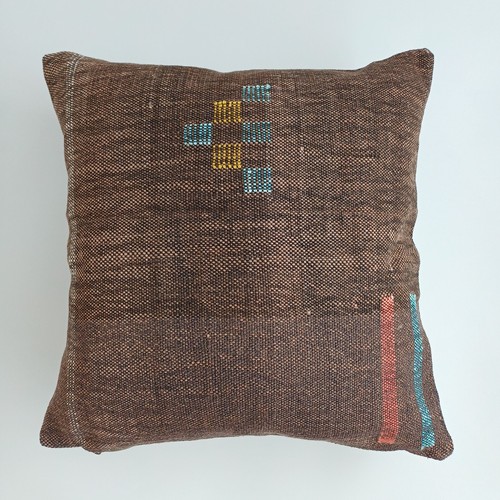 Moroccan cactus silk cushion - moroccan,