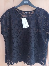 Black Asda George Lacy Top