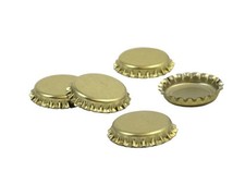 GOLD Crown Caps 26mm Pack of