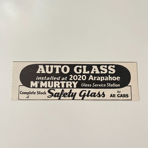 Mcmurtry glass service - glass,