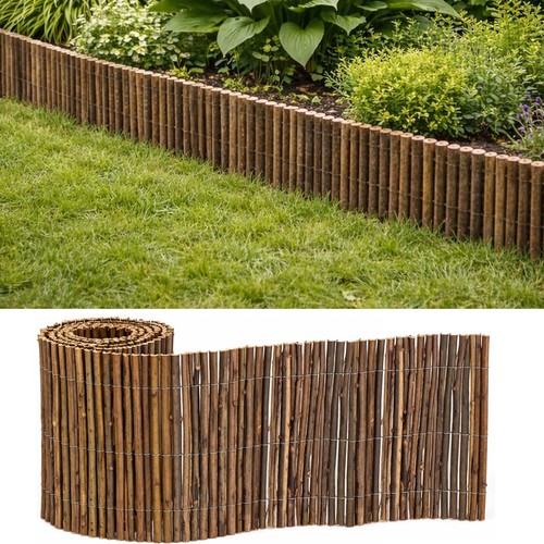 Natural willow garden edging - willow,