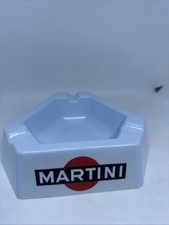 Vintage Permaware Martini Pub Ashtray Melamine 1970s/80s Retro Baby Blue