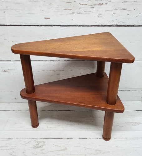 Vintage teak legged tier - 3,