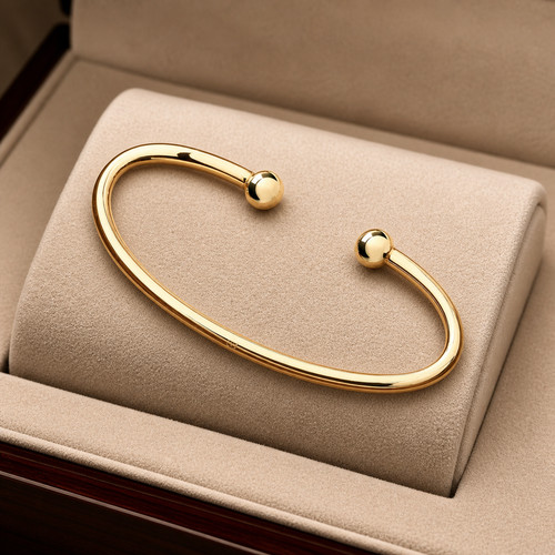 Ladies 18ct gold torque - ladies,